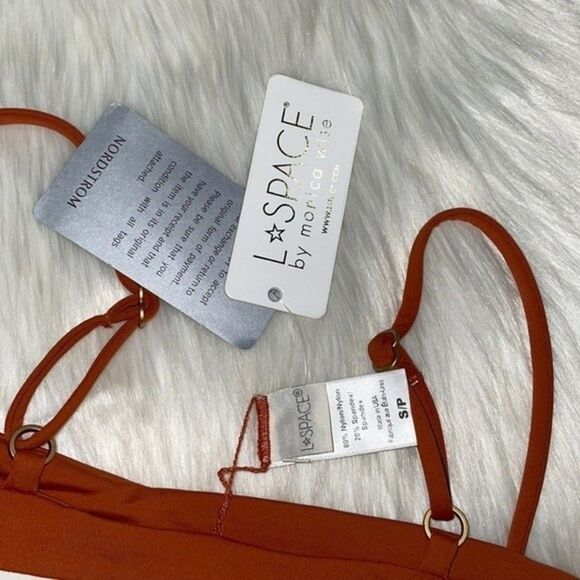 L*Space Womens Size Small Rebel Stripe Bikini Top - Picture 9 of 9